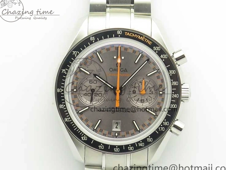 0328 Speedmaster Moonwatch OMF 1:1 Best Edition Gray Dial on SS Bracelet A TravelReady 8042